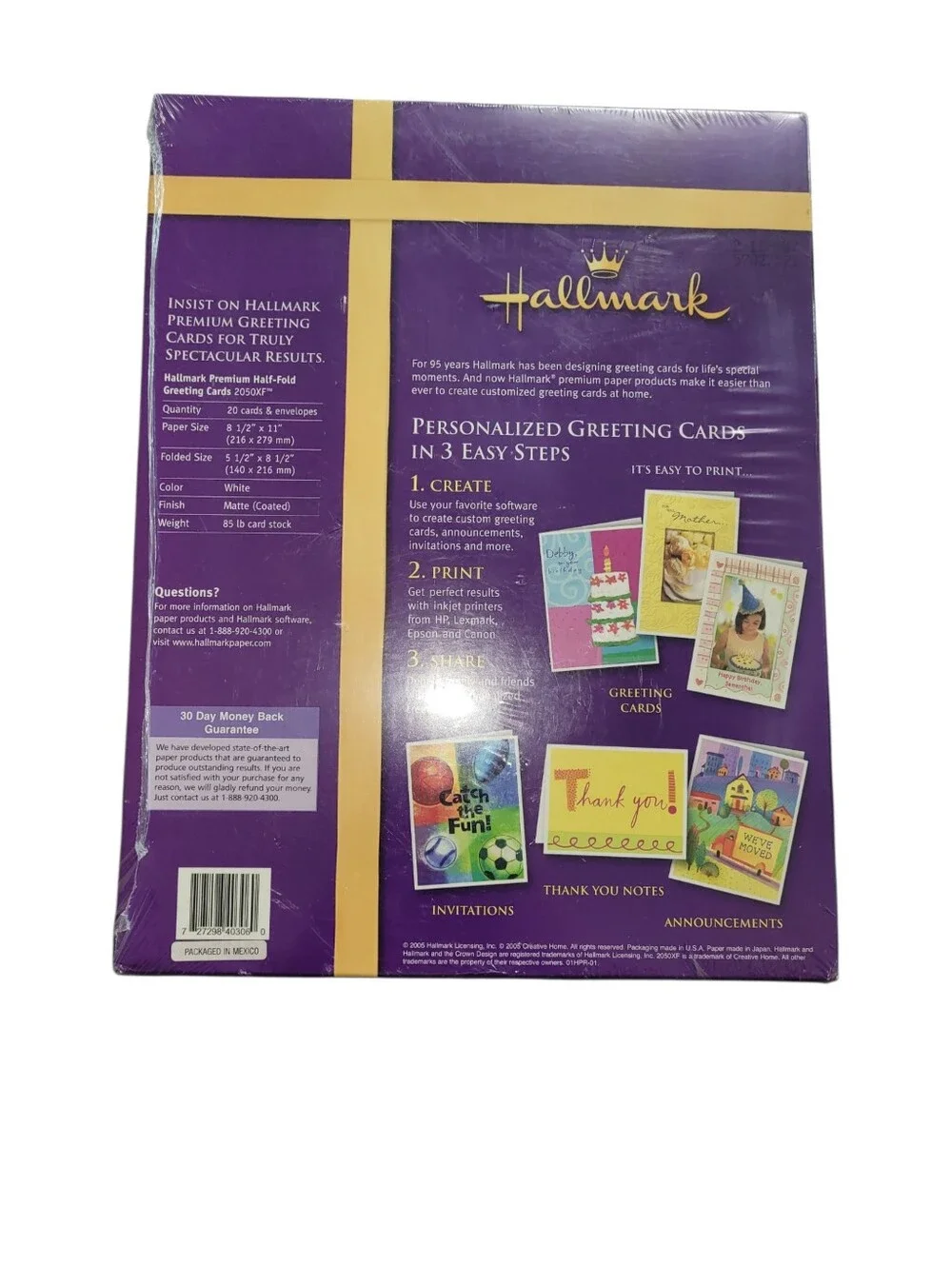 (New) Hallmark Half-fold Matte Premium Blank Greeting Cards
